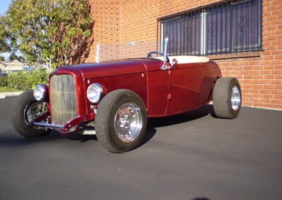 1932 Ford Roadster Chrome - Candy Red