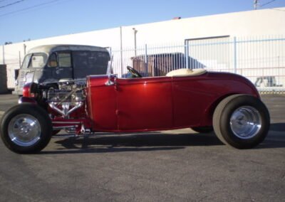 1932 Ford Roadster Chrome - Candy Red